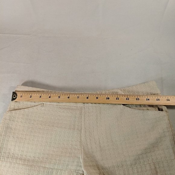 Leon Max Cream Beige Shorts Summer Textured Women's 2 Limited Edition - Picture 11 of 14